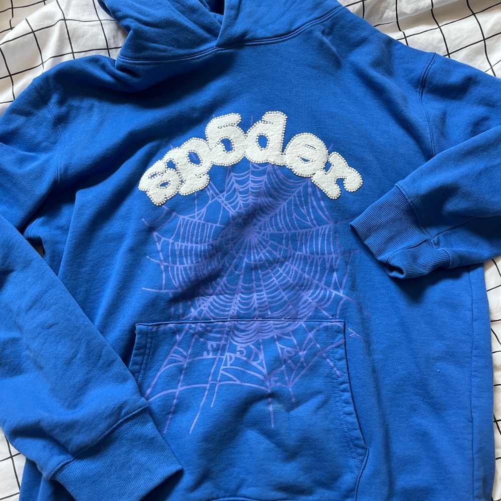 Blue Sp5der Hoodie